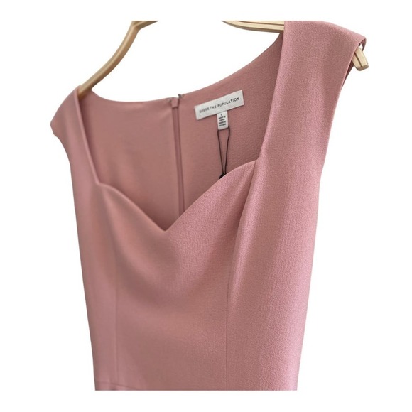 NWT Dress Population Elle Dress Blush - Picture 7 of 11